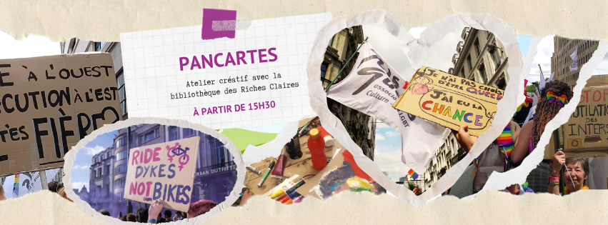 Atelier Pancartes // bibliothèque des Riches Claires