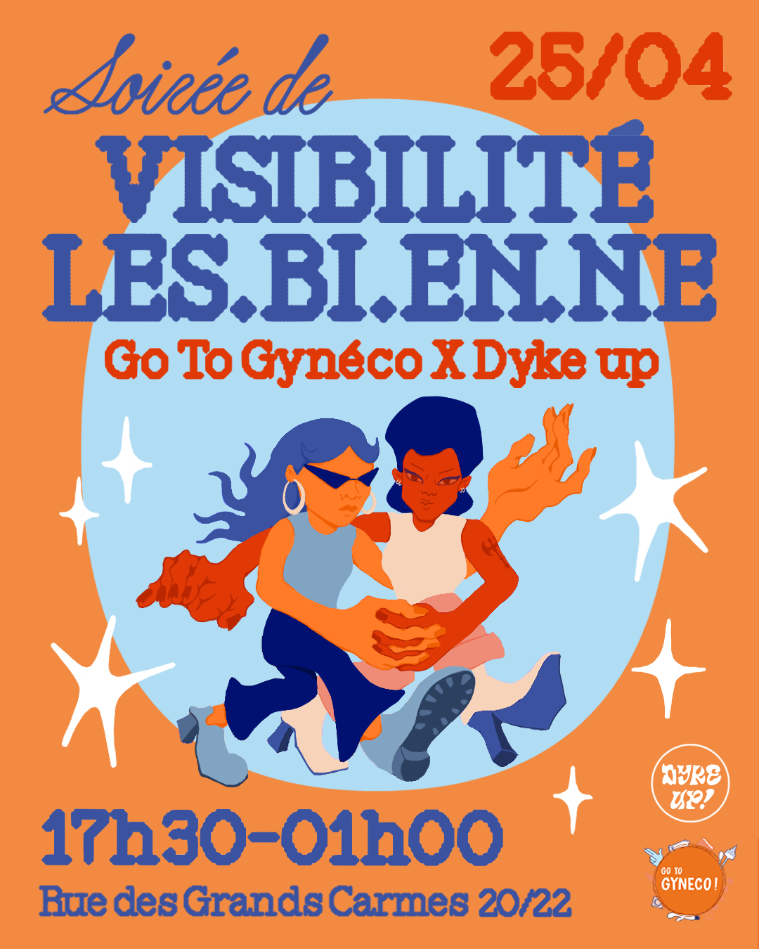 Visibilité les·bi·en·ne Go To Gyneco x Dyke Up